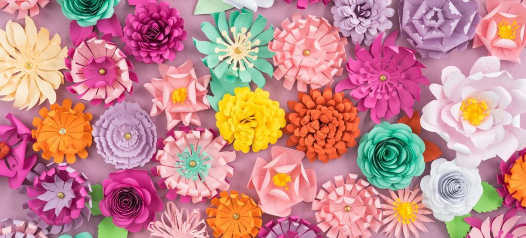 Pueblo de flores de papel de Thanh Tien